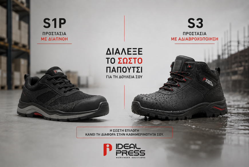 S1P ή S3 παπούτσια ασφαλείας; Πότε χρειάζεται πραγματικά S3