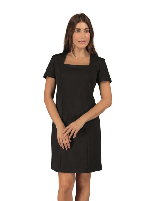 Isacco Μαύρο Ελαστικό Φόρεμα Υποδοχής - 007291