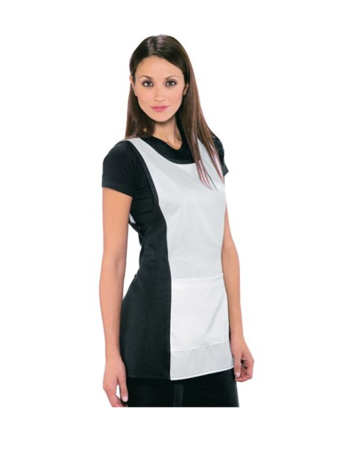 Ολόσωμη Ποδιά Σαμαράκι Μαύρο & Λευκό - 013001