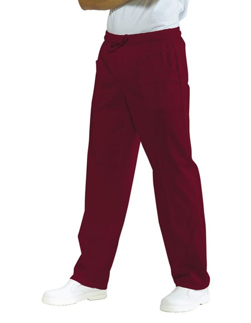 Παντελόνι Νοσηλευτών/Μαγείρων - Σεφ Unisex Μπορντό ISACCO - 044203