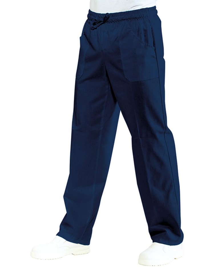 Παντελόνι Νοσηλευτών/Μαγείρων - Σεφ Unisex Μπλε Βαμβακερό 100% ISACCO - 044402