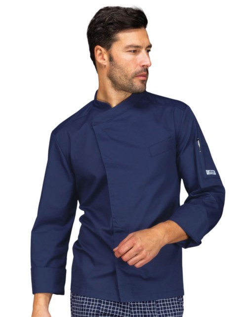 Μαγειρική Μπλούζα Ανδρική Μπλε Μακρυμάνικη - BILBAO 059302