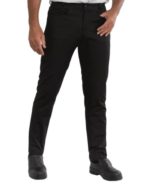 Isacco Ανδρικό Super Stretch Παντελόνι Μαύρο - 064579