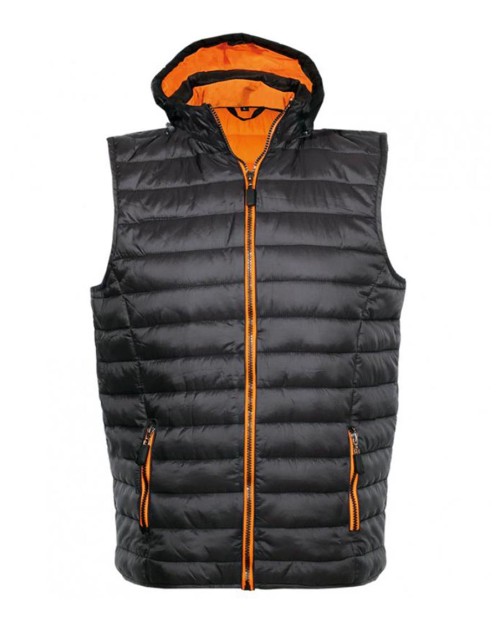 Γιλέκο Εργασίας με Κουκούλα Fageo - 074 Μαύρο/Πορτοκαλί