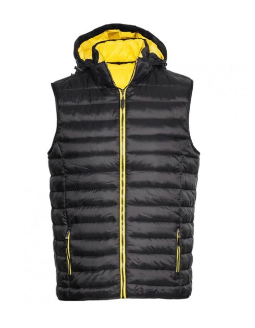 Γιλέκο Εργασίας με Κουκούλα Fageo - 074 Μαύρο/Κίτρινο