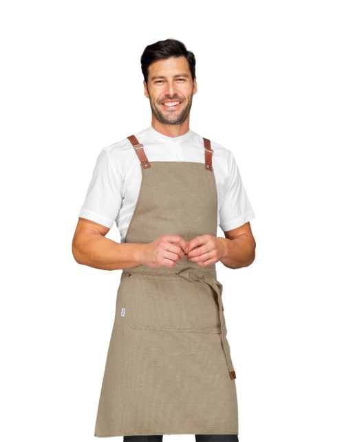 Στηθούρι Μπεζ Ποδιά Barista Isacco - 088616