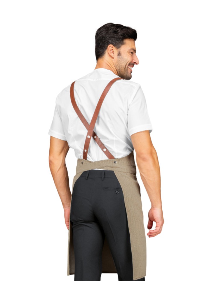 Στηθούρι Μπεζ Ποδιά Barista Isacco - 088616