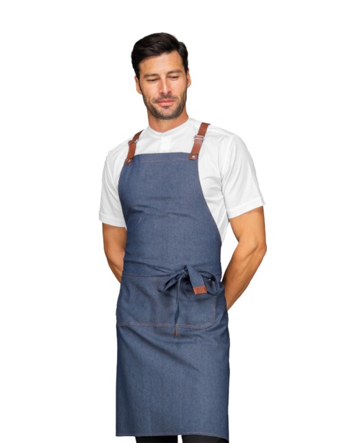 Στηθούρι Μπλε Τζιν Ποδιά Barista Isacco - 088677