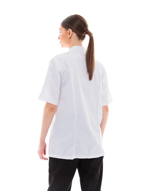Σακάκι Σεφ/Μαγείρων Ideal Press Λευκή Unisex με Κοντά Μανίκια - Sauté