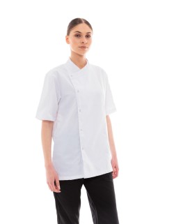 Σακάκι Σεφ/Μαγείρων Ideal Press Λευκή Unisex με Κοντά Μανίκια - Sauté