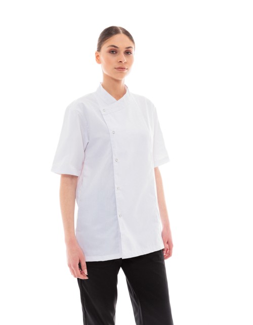 Σακάκι Σεφ/Μαγείρων Ideal Press Λευκή Unisex με Κοντά Μανίκια - Sauté