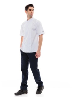 Σακάκι Σεφ/Μαγείρων Ideal Press Λευκή Unisex με Κοντά Μανίκια - Sauté