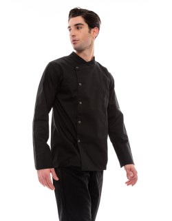 Σακάκι Μαγειρικό Ideal Press Unisex Μαύρο Μακρυμάνικο - Brunoise (New Stretch)