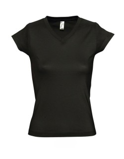 ΓΥΝΑΙΚΕΙΟ T-SHIRT ΜΕ ΛΑΙΜΟΚΟΨΗ «V» - MOON