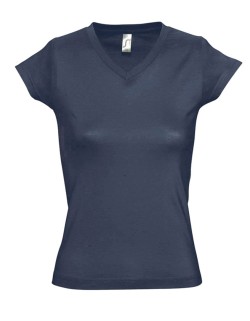 ΓΥΝΑΙΚΕΙΟ T-SHIRT ΜΕ ΛΑΙΜΟΚΟΨΗ «V» - MOON