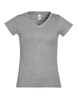 ΓΥΝΑΙΚΕΙΟ T-SHIRT ΜΕ ΛΑΙΜΟΚΟΨΗ «V» - MOON