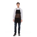 Μαύρη Ποδιά Unisex Barista Στηθούρι - Από Καμβά Ύφασμα & Καφέ Μάρσιπο Vegan Leather Τσέπη