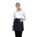 Ποδιά Σερβιτόρου-Barista Κοντή με Μαύρο Τζιν και Μαύρη Τσέπη από Τεχνόδερμα - 570 Black Fakelos
