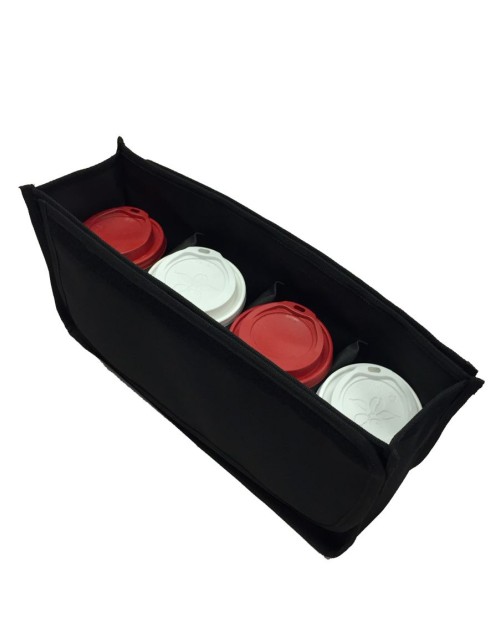 ΘΗΚΗ ΥΦΑΣΜΑΤΙΝΗ ΓΙΑ ΙΣΟΘΕΡΜΙΚΑ ΤΣΑΝΤΑΚΙΑ ΚΑΦΕ 4 ΘΕΣΕΩΝ ΜΑΥΡΗ