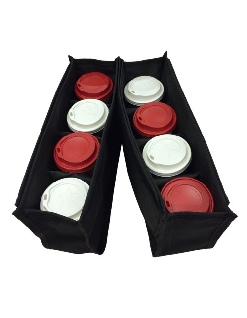 ΘΗΚΗ ΥΦΑΣΜΑΤΙΝΗ ΓΙΑ ΙΣΟΘΕΡΜΙΚΑ ΤΣΑΝΤΑΚΙΑ ΚΑΦΕ 8 ΘΕΣΕΩΝ ΜΑΥΡΗ