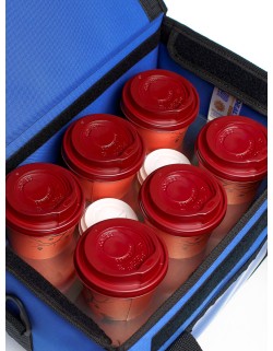 ΙΣΟΘΕΡΜΙΚΗ ΤΣΑΝΤΑ DELIVERY ΜΠΛΕ ΜΕΤΑΦΟΡΑΣ 6+2 ΚΑΦΕ Ή 20 ΛΙΤΡΑ 37x24x21
