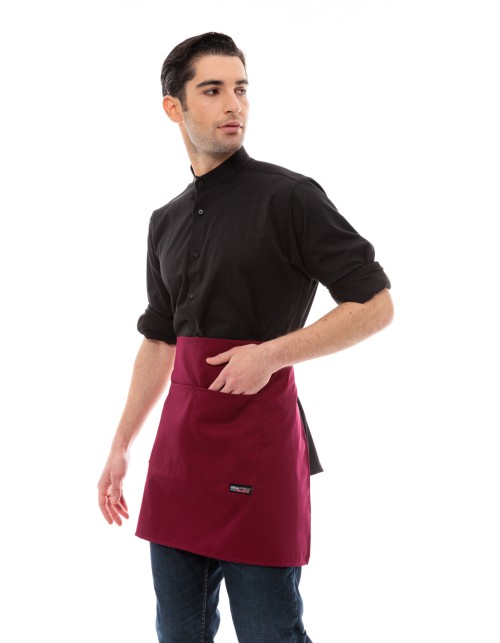 Ideal Press Κλασική Ποδιά Μέση/Γόνατο Μπορντό - 504 Burgundy
