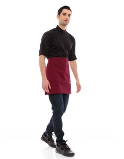Ideal Press Κλασική Ποδιά Μέση/Γόνατο Μπορντό - 504 Burgundy