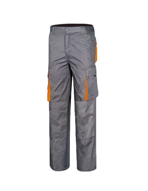 Παντελόνι Εργασίας Fageo - 507 Plus Size Γκρι/Πορτοκαλί