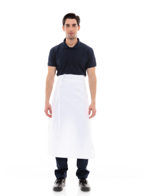 Λευκή Ποδιά Μέσης Μακριά Service Κλασική - 512Α white