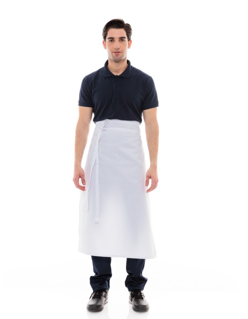 Λευκή Ποδιά Μέσης Μακριά Service Κλασική - 512Α white