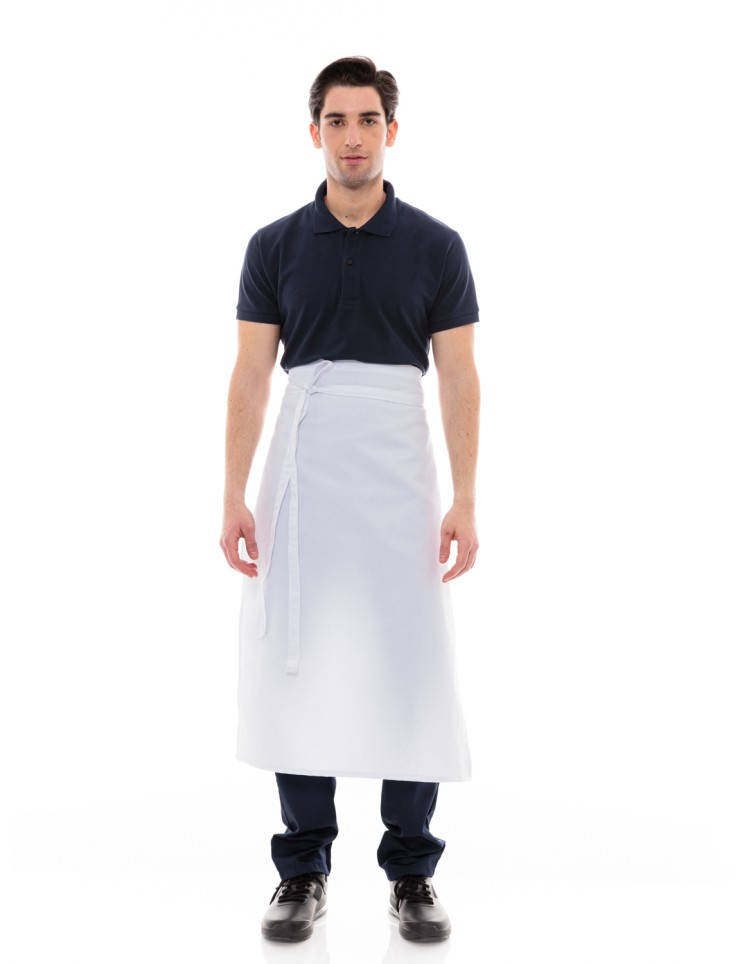 Λευκή Ποδιά Μέσης Μακριά Service Κλασική - 512Α white