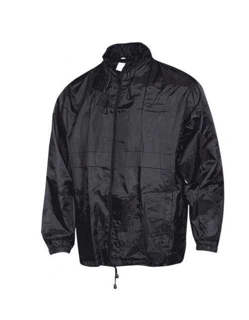 Αντιανεμικό Μπουφάν Εργασίας με Κουκούλα Fageo - 519 Μαύρο