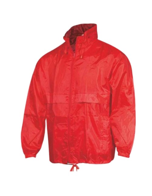 Αντιανεμικό Μπουφάν Εργασίας με Κουκούλα Fageo - 519 Κόκκινο