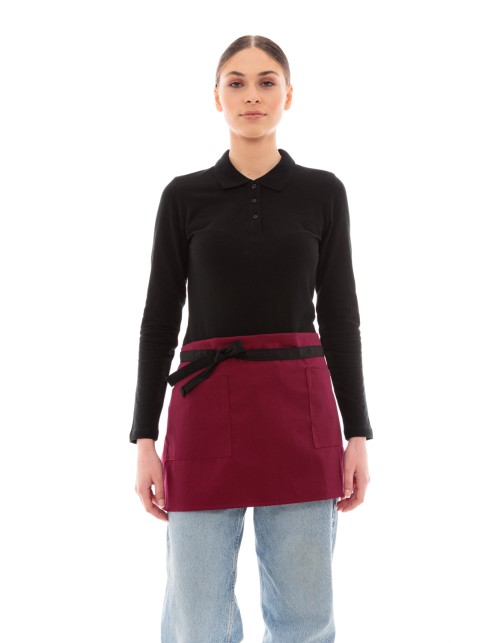 Ideal Press Ποδιά Μέσης Barista/Service - 522 Μπορντό