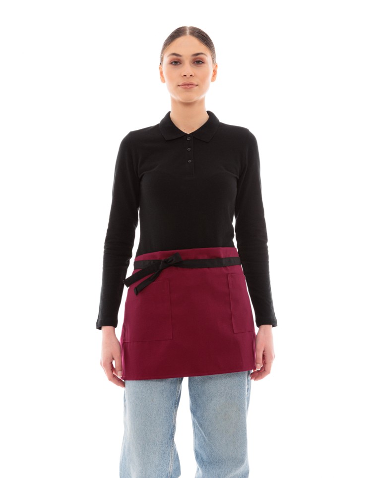 Ideal Press Ποδιά Μέσης Barista/Service - 522 Μπορντό