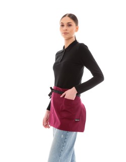 Ideal Press Ποδιά Μέσης Barista/Service - 522 Μπορντό