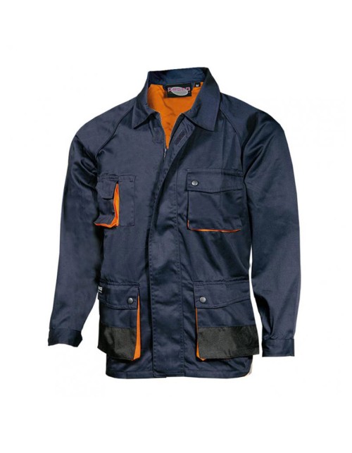 Μπουφάν/Σακάκι Εργασίας Fageo - 547 Σκούρο Μπλε/Πορτοκαλί
