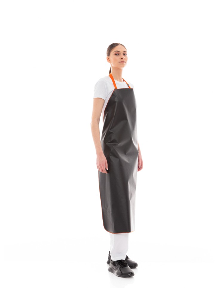 Μαύρη Αδιάβροχη Ποδιά Λάντζας Τροφίμων - 550black/orange Μαύρη Αδιάβροχη Ποδιά Λάντζας Τροφίμων - 550black/orange