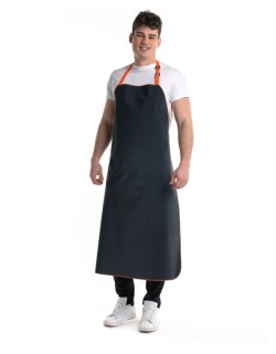 Μπλε Αδιάβροχη Ποδιά Λάντζας Τροφίμων - 550navy/orange