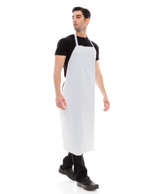 Λευκή Αδιάβροχη Ποδιά Λάντζας Τροφίμων - 550white