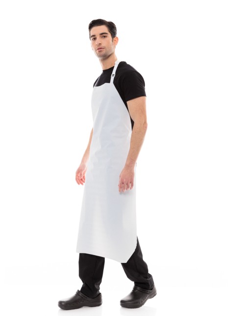 Λευκή Αδιάβροχη Ποδιά Λάντζας Τροφίμων - 550white