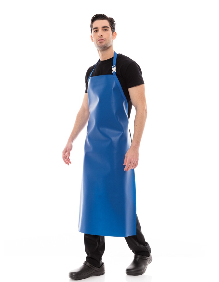 Μπλε Ποδιά Λάντζας Δερματίνης PVC - 560blue