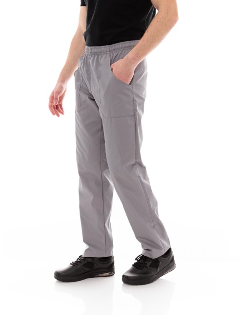 Παντελόνι Μαγείρων/Σεφ Unisex Γκρι Με Τρεις Τσέπες - 612slim