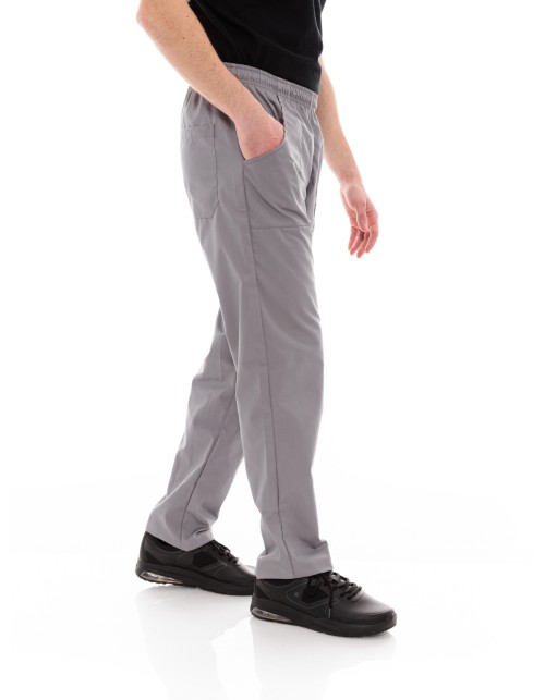 Παντελόνι Μαγείρων/Σεφ Unisex Γκρι Με Τρεις Τσέπες - 612slim