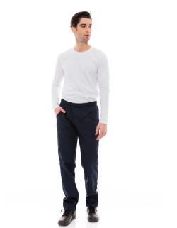 Παντελόνι Μαγείρων/Σεφ Unisex Navy Με Τρεις Τσέπες - 612slim