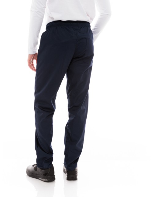 Παντελόνι Μαγείρων/Σεφ Unisex Navy Με Τρεις Τσέπες - 612slim
