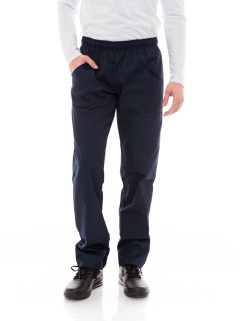Παντελόνι Μαγείρων/Σεφ Unisex Navy Με Τρεις Τσέπες - 612slim
