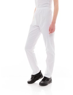 Παντελόνι Μαγείρων/Σεφ Unisex Λευκό Με Τρεις Τσέπες - 612slim