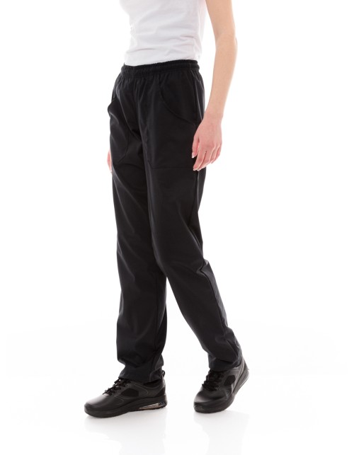 Παντελόνι Μαγείρων/Σεφ Unisex Μαύρο με Ελαστικότητα - 613elastan