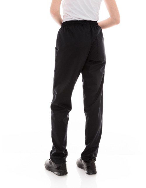 Παντελόνι Μαγείρων/Σεφ Unisex Μαύρο με Ελαστικότητα - 613elastan